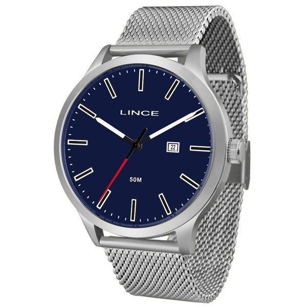 Relógio Masculino Lince Analógico MRM4494S/D1SX - Prata/Azul