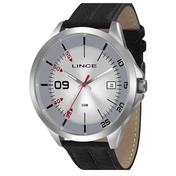 Relógio Masculino Lince Couro Preto Cinza Mrc4361s - C1kx