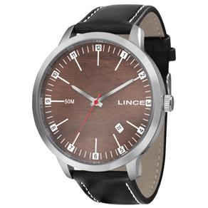 Relógio Masculino Lince Pulseira de Couro Marrom Mrc435os M2pb