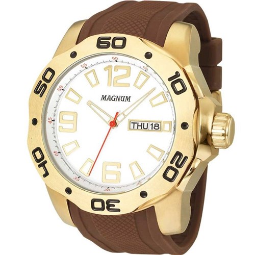 Relógio Masculino Magnum Analógico Ma31891b - Dourado