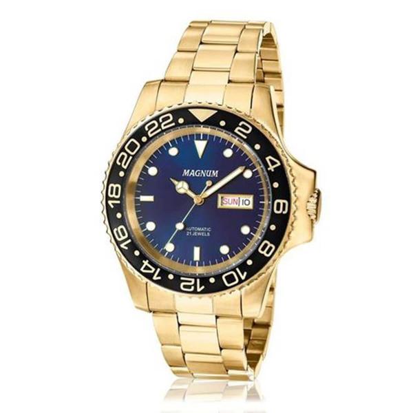 Relógio Masculino Magnum Automatic 21 Jewels MA33844A Dourado