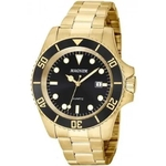 Relógio Masculino Magnum Dourado Aço Ma33068u