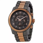 Relógio Masculino Michael Kors MK8189 Rose Preto Cronograph 45mm