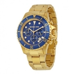 Relógio Masculino Michael Kors MK8267 Everest Gold Tone Chronograph Navy Blue Dial 45mm