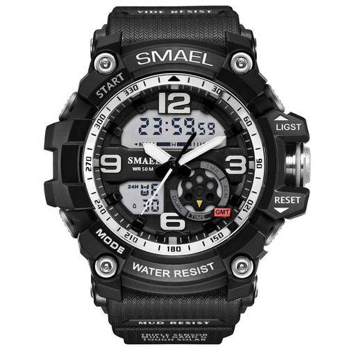 Relógio Masculino Militar G-shock Smael Ws1617 Prova D'água Preto