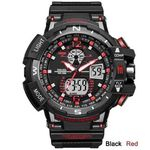 Relógio Masculino Militar G-shock Smael Ws1376 Vermelho