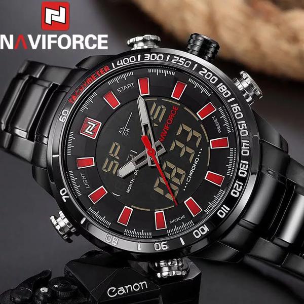 Relógio Masculino Militar Luxo Naviforce Nf9093