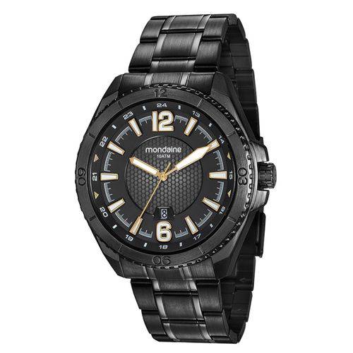 Relógio Masculino Mondaine 53696GPMVPS2 48mm Aço Preto