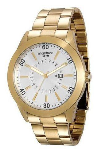 Relógio Masculino Mondaine 78622gpmgda2 Dourado e Prata Novo