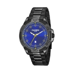 Relógio Masculino Mondaine 83413Gpmvps2 Aço Preto Fundo Azul