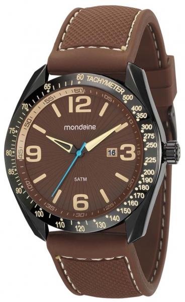 Relógio Masculino Mondaine 99248GPMEPI2 48mm Silicone Marrom