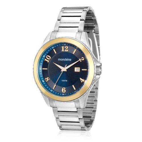 Relógio Masculino Mondaine Analógico 94979GPMVBA1 Aço com Fundo Azul