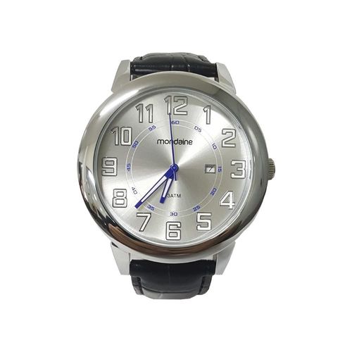 Relógio Masculino Mondaine Cx Metal Pu Couro - 83306g0mknh1k1