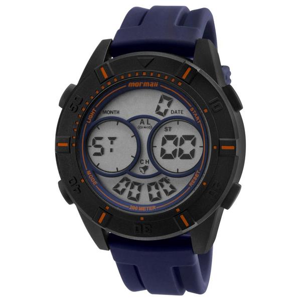 Relógio Masculino Mormaii Acqua MO150915AF/8L 51mm Azul Pulseira Silicone