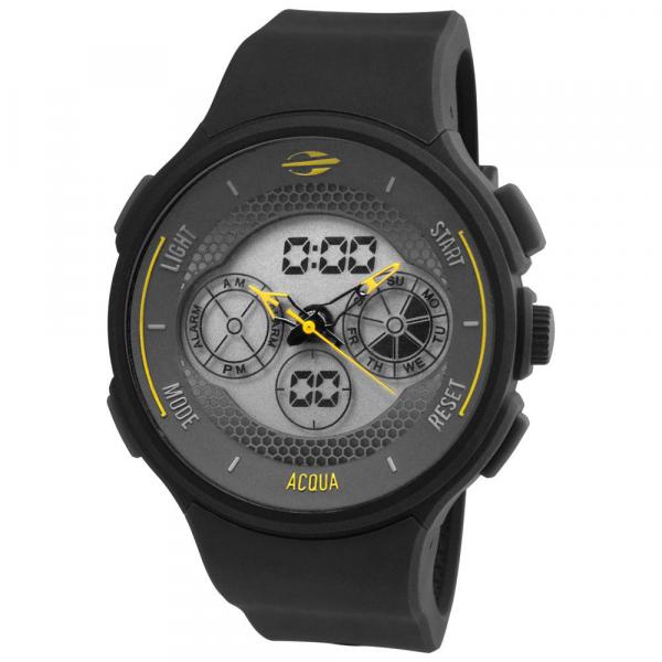 Relógio Masculino Mormaii Acqua MO160323AK/8Y 47mm Cinza Pulseira Silicone