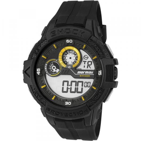 Relógio Masculino Mormaii Analógico Mo3900A/8Y - Preto/Amarelo