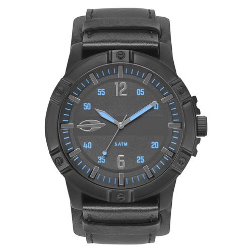 Relógio Masculino Mormaii MO2036IR/2A 50mm Couro Preto