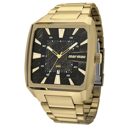 Relógio Masculino Mormaii MO2315AM/3P 47mm Dourado