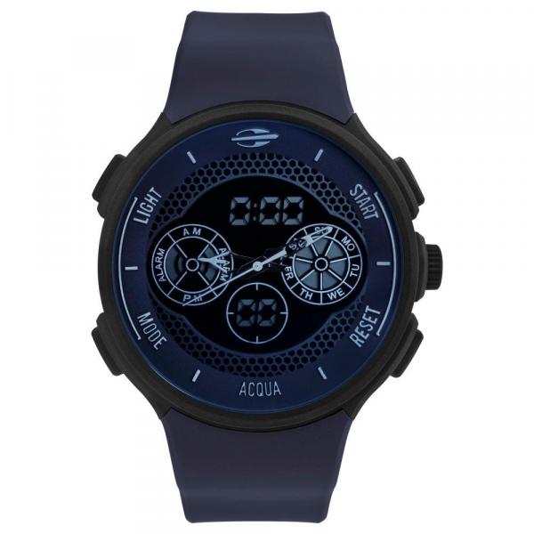 Relógio Masculino Mormaii MO1608B/8C 48mm Silicone Azul