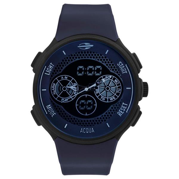 Relógio Masculino Mormaii MO1608B/8C 48mm Silicone Azul