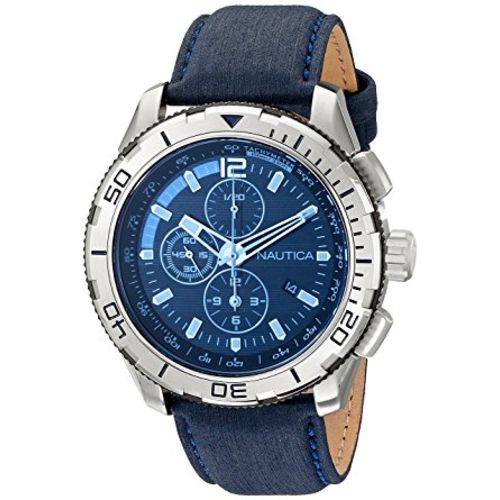 Relógio Masculino Nautica Modelo NAD19518G Pulseira em Couro