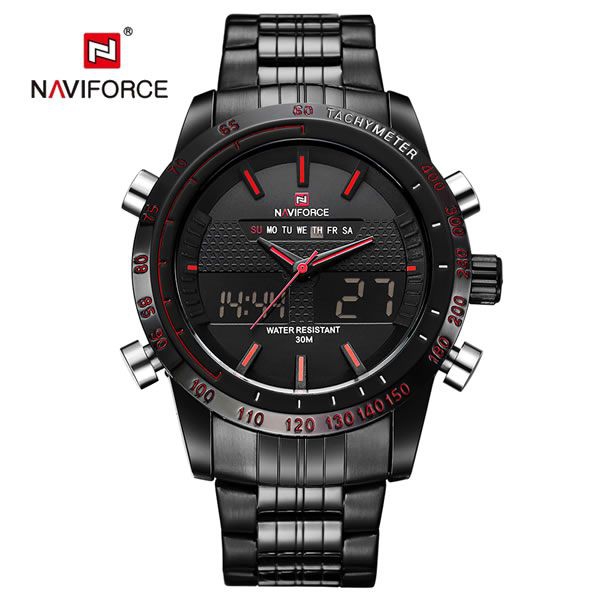 Relógio Masculino Naviforce 9024 - Preto