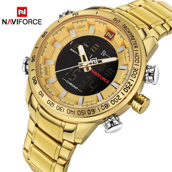 Relogio Masculino Naviforce 9093 Dourado