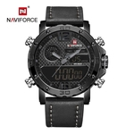 Relógio Masculino Naviforce 9134 BGY Esportivo Elegante - Preto