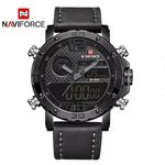 Relogio masculino naviforce 9134 cinza