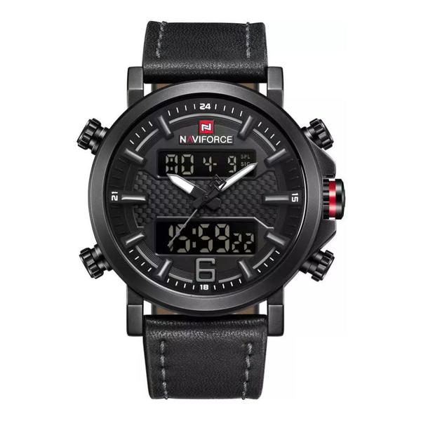 Relógio Masculino Naviforce 9135 BGY Esportivo - Preto