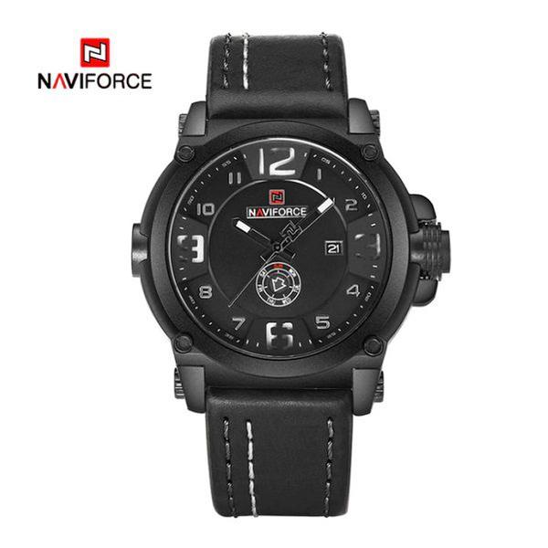 Relógio Masculino Naviforce Couro Modelo 9099