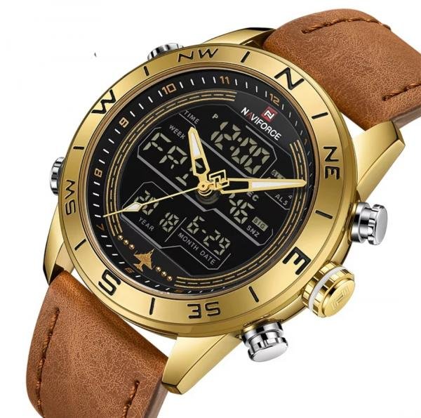 Relogio Masculino Naviforce Dourado