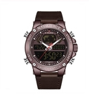 Relógio Masculino Naviforce Militar Couro Modelo 9164