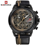 Relógio Masculino Naviforce Modelo 9110 Pulseira De Couro