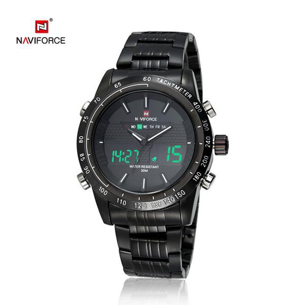 Relógio Masculino Naviforce NF9024 BBW - Preto e Branco