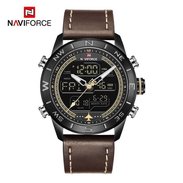 Relógio Masculino Naviforce NF9144 BYBDN - Marrom e Preto