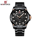 Relógio Masculino Naviforce NF9152 BB Pulseira em Aço Preto