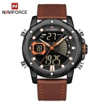 Relógio Masculino Naviforce NF9172 BOLBN Pulseira em Couro Marrom