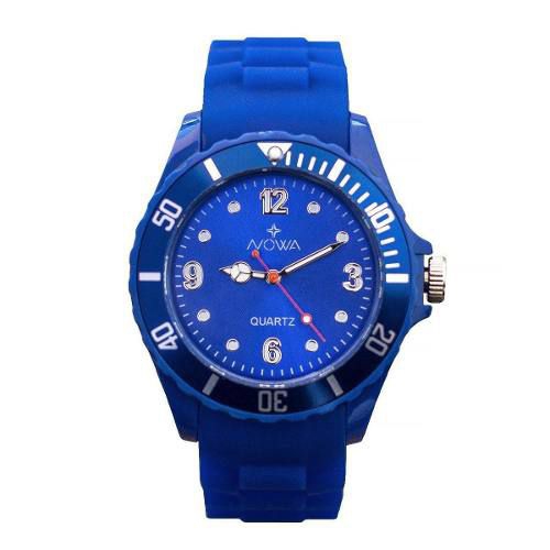 Relógio Masculino Nowa Borracha Nw0522ak Azul Original
