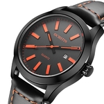 Relógio Masculino Ochstin Quartz Casual Luxo Pulseira Couro