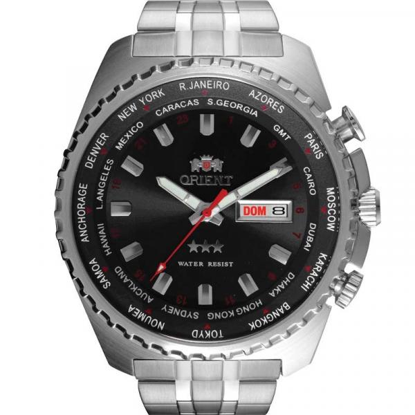 Relógio Masculino Orient 469SS057-P1SX 45 Mm Aço Prata