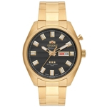 Relógio Masculino Orient Automatic 469GP076 G1KX Dourado fundo grafite