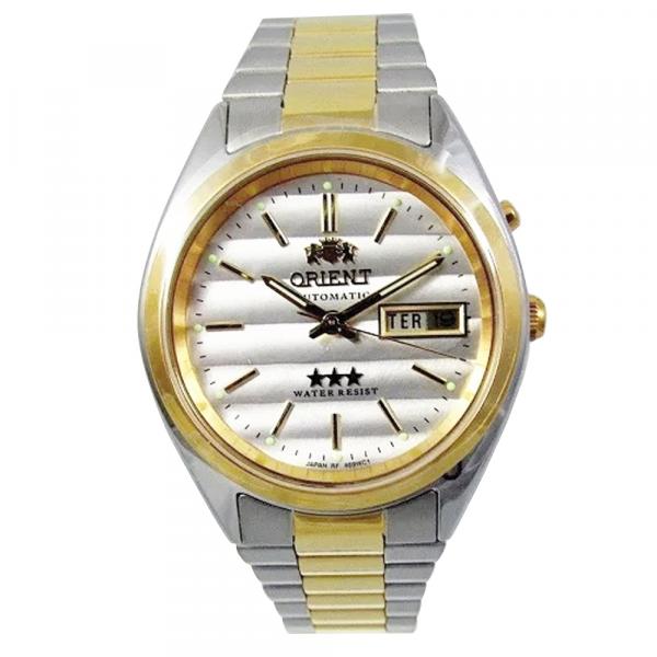 Relógio Masculino Orient Automático 469wc1 B1ks Prata/Dourado