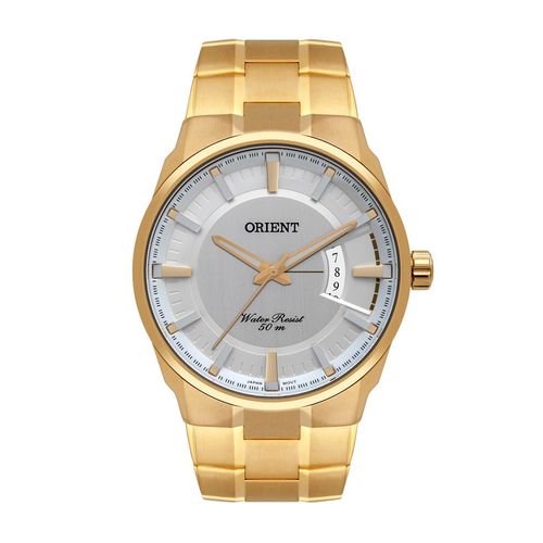 Relogio Masculino Orient Dourado Banhado Ouro Mgss1175a