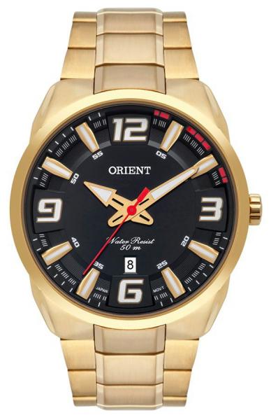 Relogio Masculino Orient Dourado Folheado Ouro MGSS1178-P2KX