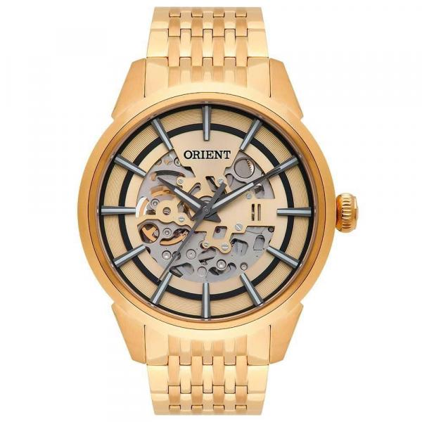 Relógio Masculino Orient NH7GP001-C1KX 44mm Aço Dourado