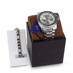 Relógio Masculino Original Aço Garantia Caixa Prata