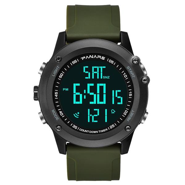 Relógio Masculino Panars 8015 Digital a Prova D'água Verde