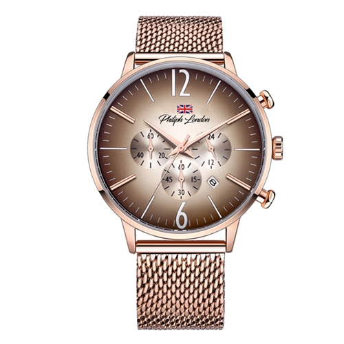 Relogio Masculino Philiph London Rose Gold PL80160613M