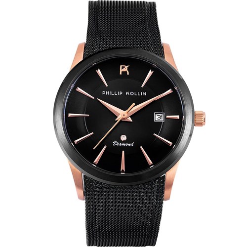 Relógio Masculino Phillip Kollin St. Maarten Zw20190p Diamond Rose Dark